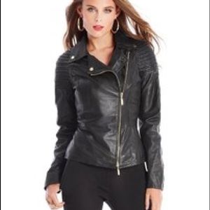 Genuine Leather Biker/Moto Jacket.